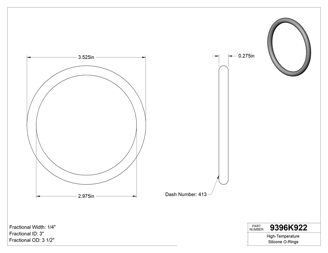 Technical drawing - 9396K922